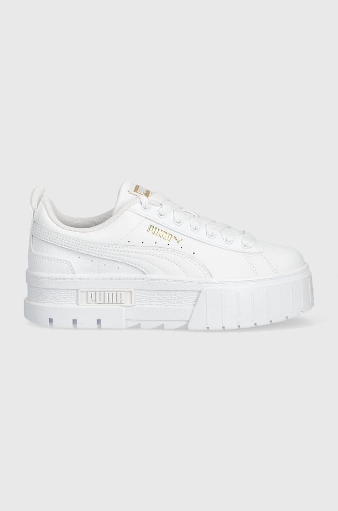 Kožené tenisky Puma Mayze Lth Jr nízký bílá 38452701.PPYX