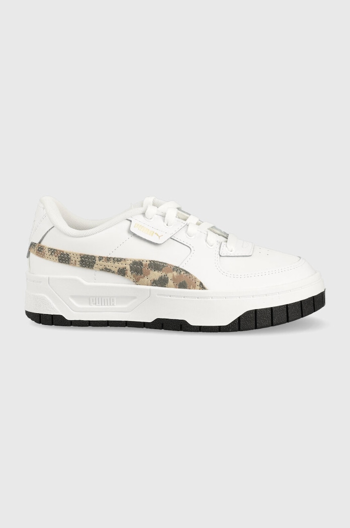 Tenisky Puma Cali Dream Animal Print Jr přírodní kůže bílá 39199901.PPYX