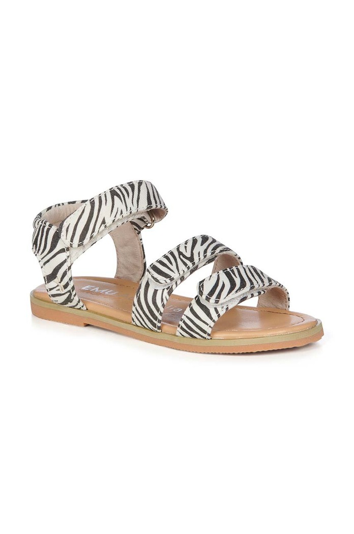 Emu Australia sandały dziecięce K12846.Steph.Zebra czarny SS23