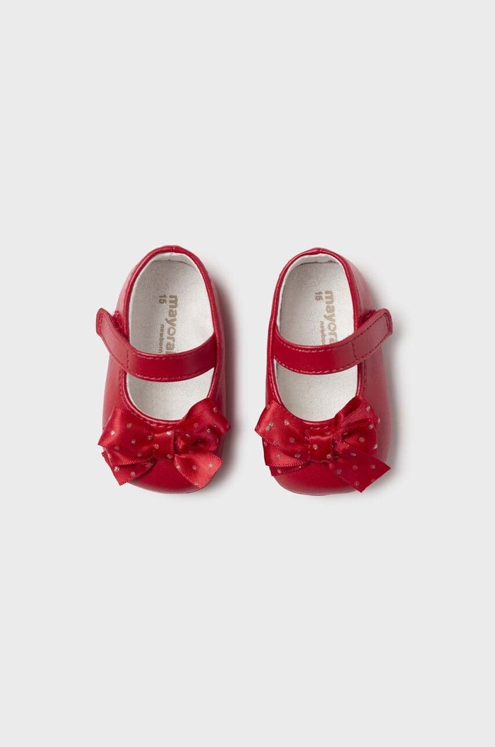 Mayoral Newborn buty niemowlęce 9633.2P.NEWBORN czerwony SS23