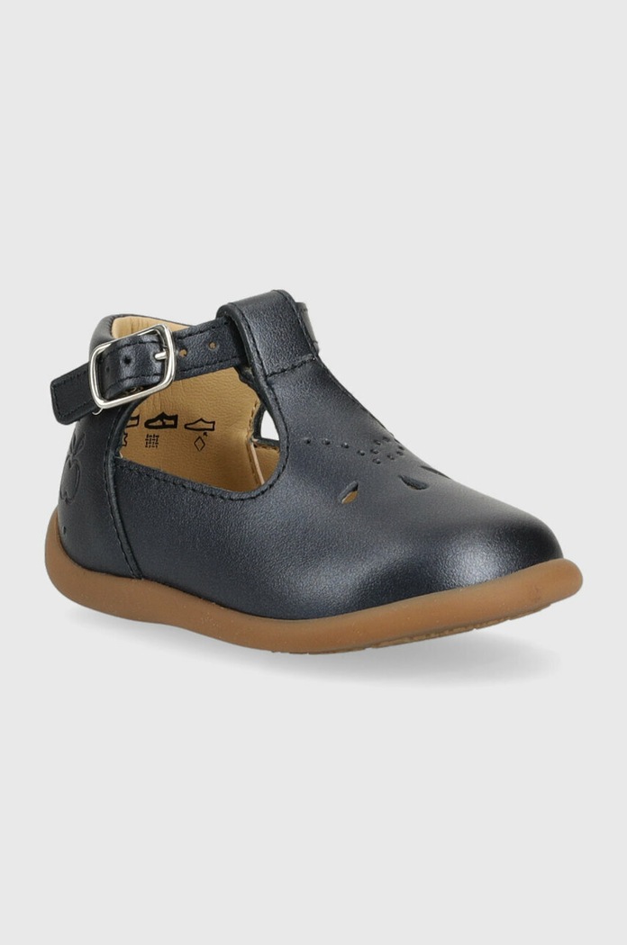 Pom D'api balerini din piele pentru copii O1ALAV04R2.18.23 bleumarin SS23