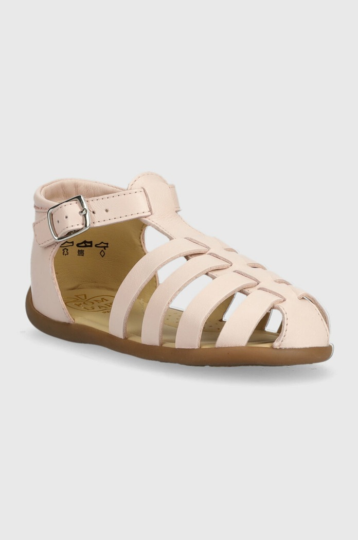 Pom D'api Sandale din piele pentru copii O1AOAA04R2.24.25 roz SS23