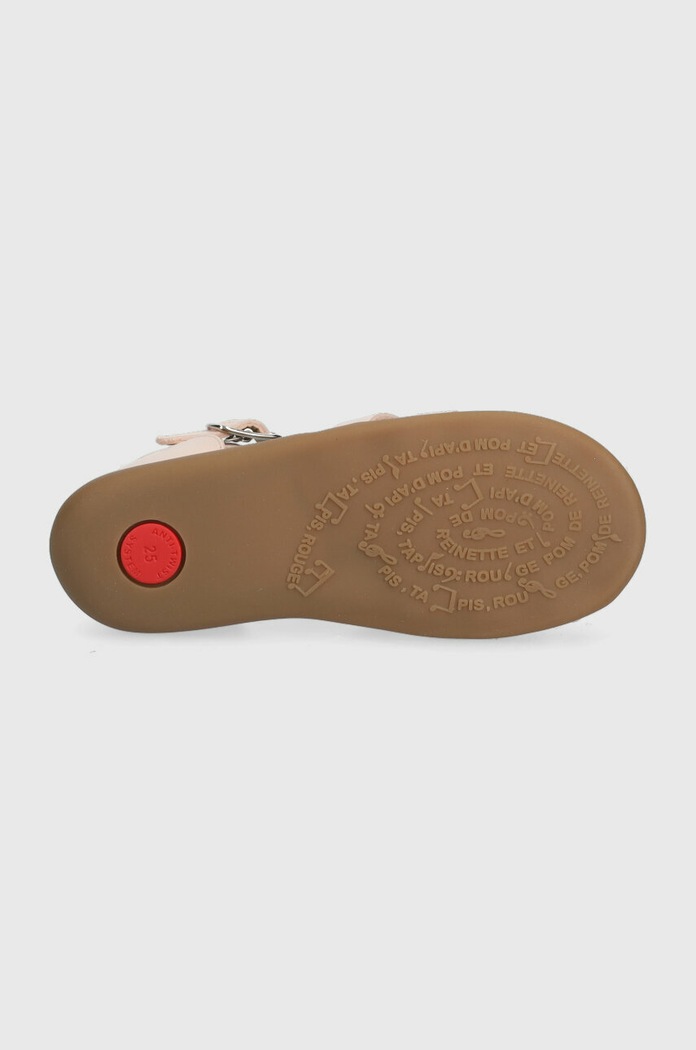Sandale din piele pentru copii Pom D'api roz O1AOAA04R2.24.25