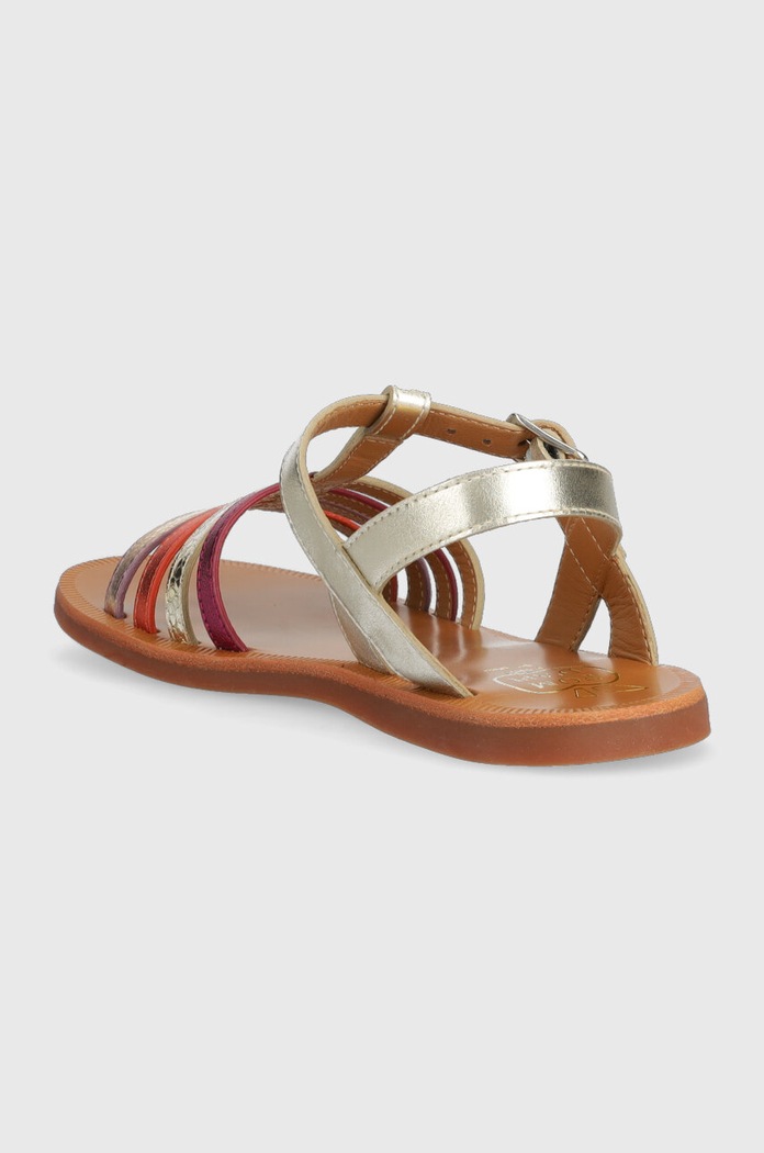 Fete Pom D'api sandale din piele pentru copii O1GKAB0402.31.34 multicolor