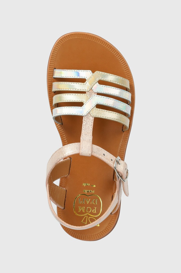 Pom D'api sandale din piele pentru copii roz O1GKBI0403.28.30