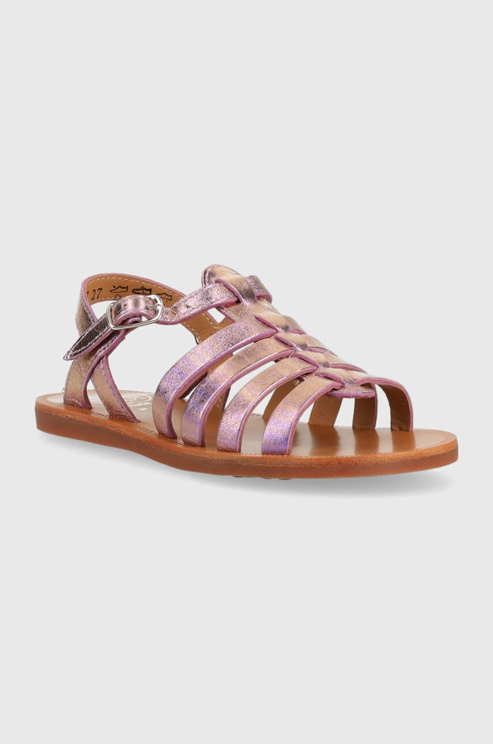 Pom D'api sandale din piele pentru copii O1GYAO0402.24.27 violet SS23