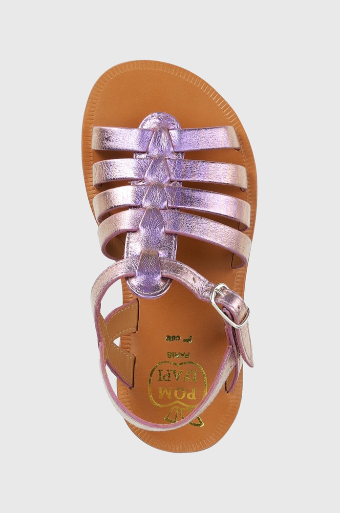 Pom D'api sandale din piele pentru copii violet O1GYAO0402.24.27