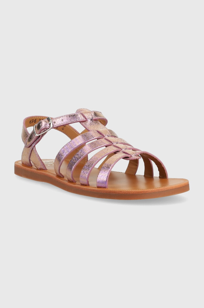 Pom D'api sandale din piele pentru copii O1GYAO0402.35.40 violet SS23