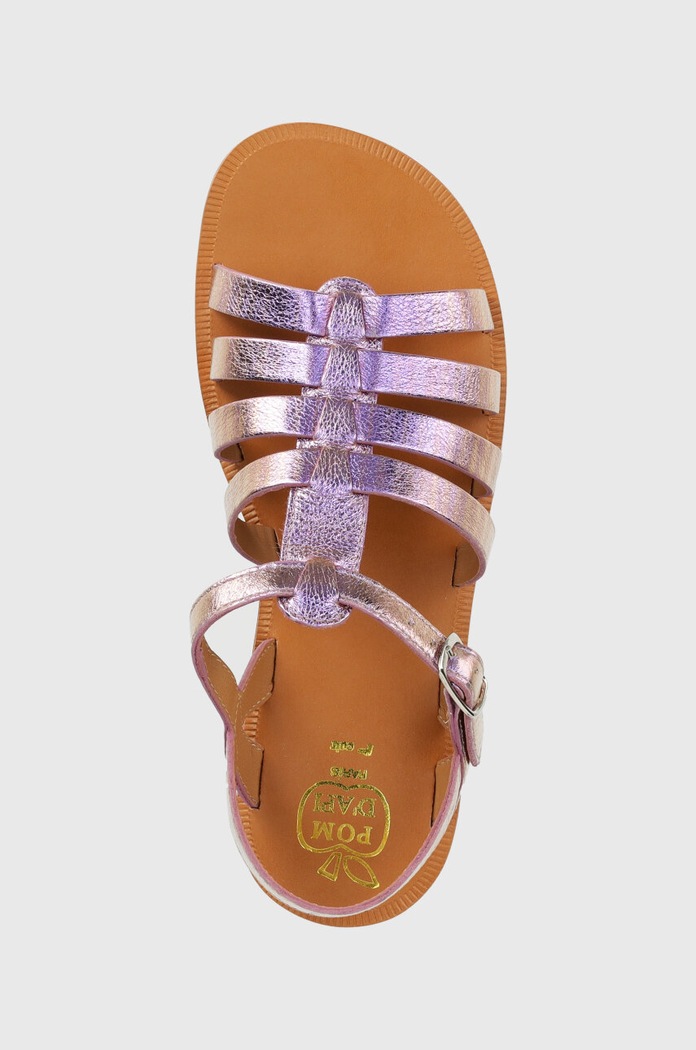 Pom D'api sandale din piele pentru copii violet O1GYAO0402.35.40