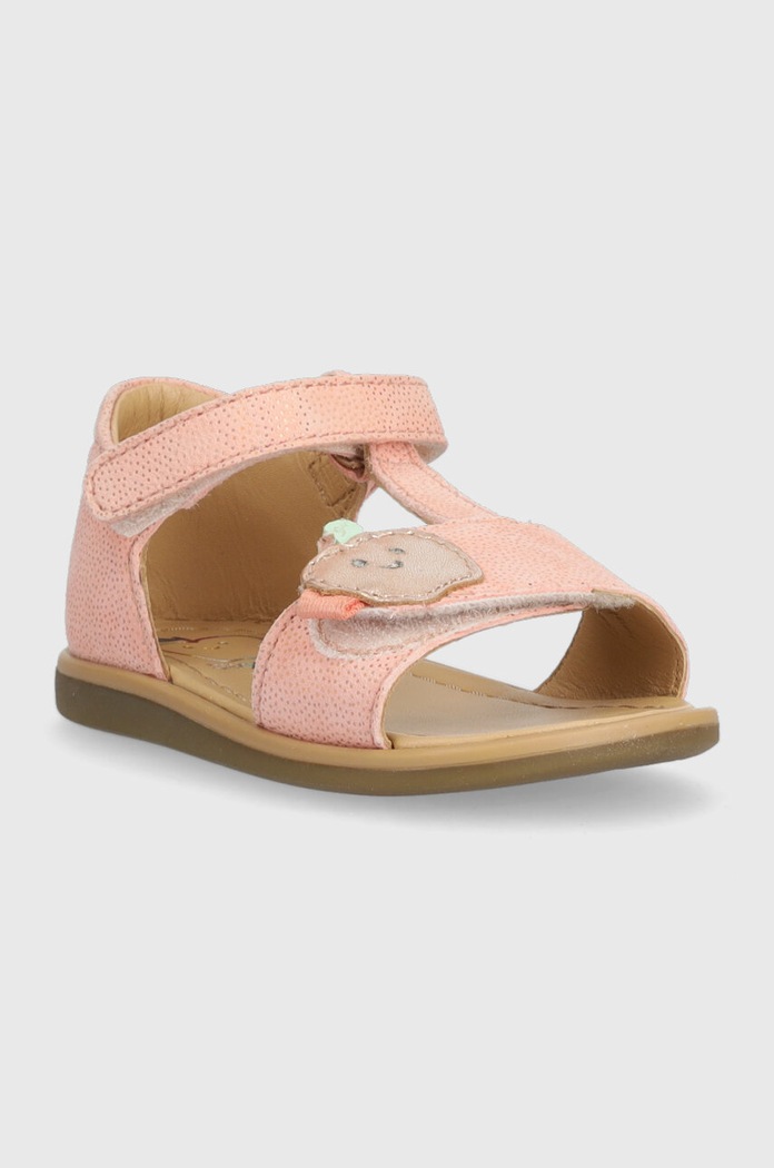 Shoo Pom sandale din piele pentru copii O4NFAR0401.19.23 roz SS23