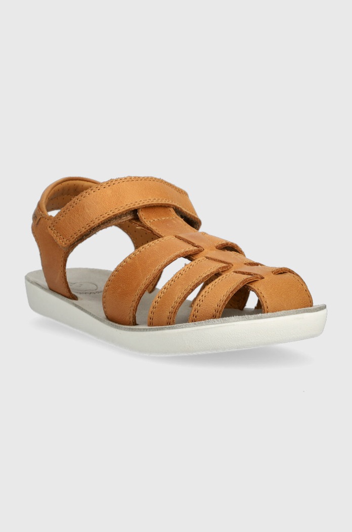 Shoo Pom sandale din piele pentru copii O4POBC0402.28.34 maro SS23