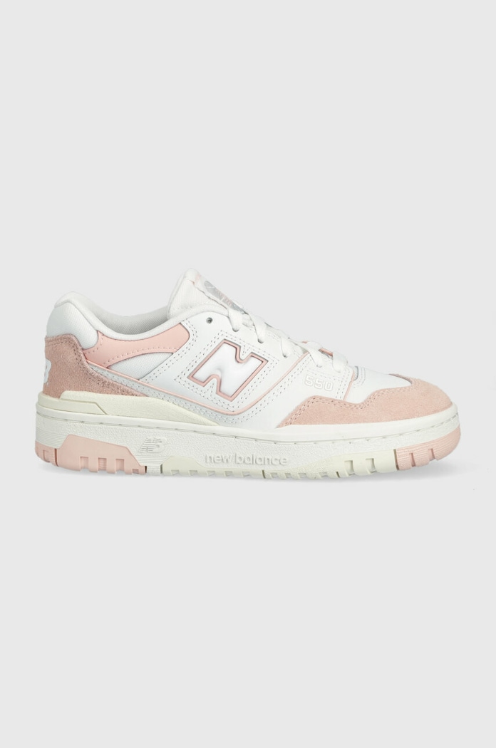 Detské tenisky New Balance imitácia semišu ružová GSB55.G