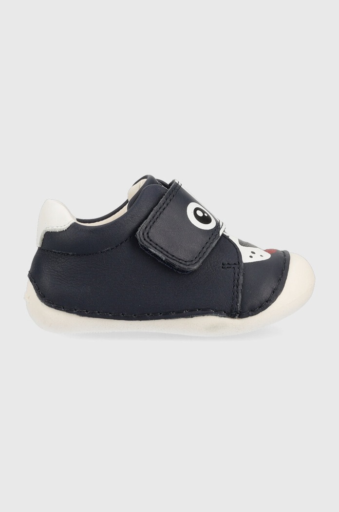 Παιδικά δερμάτινα sneakers Geox Βρεφικό προϊόν σκούρο μπλε B3539C.00085