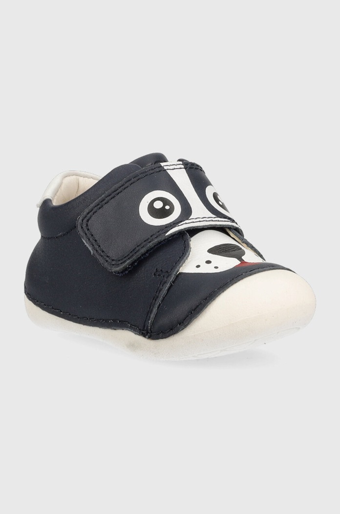 Παιδικά δερμάτινα sneakers Geox B3539C.00085 σκούρο μπλε SS25