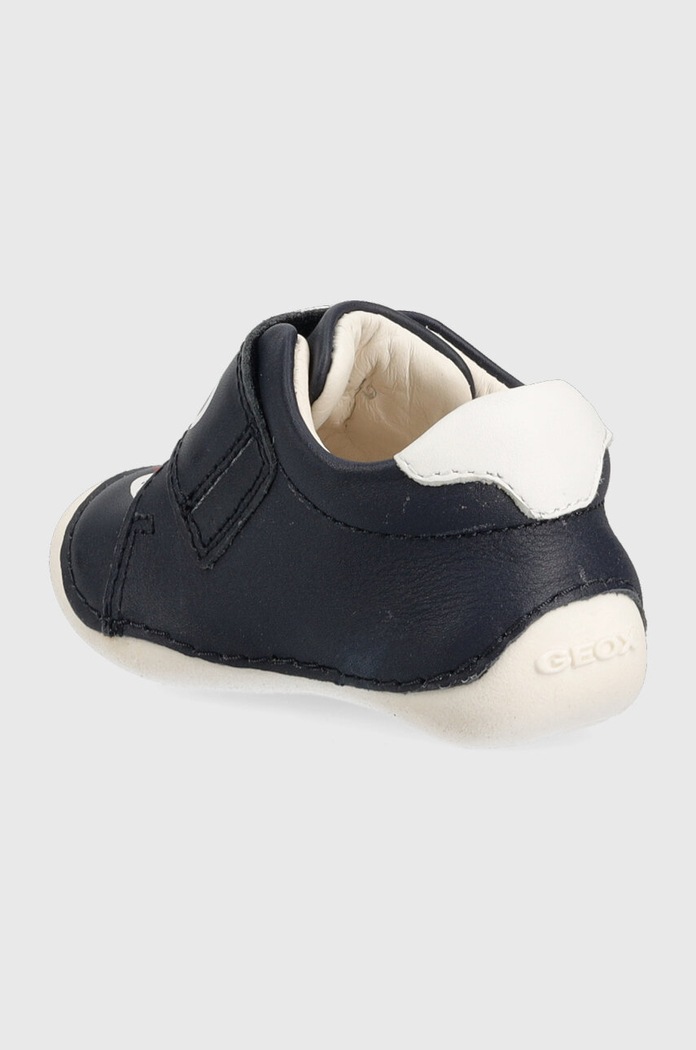 Κοριτσίστικα Παιδικά δερμάτινα sneakers Geox B3539C.00085 σκούρο μπλε