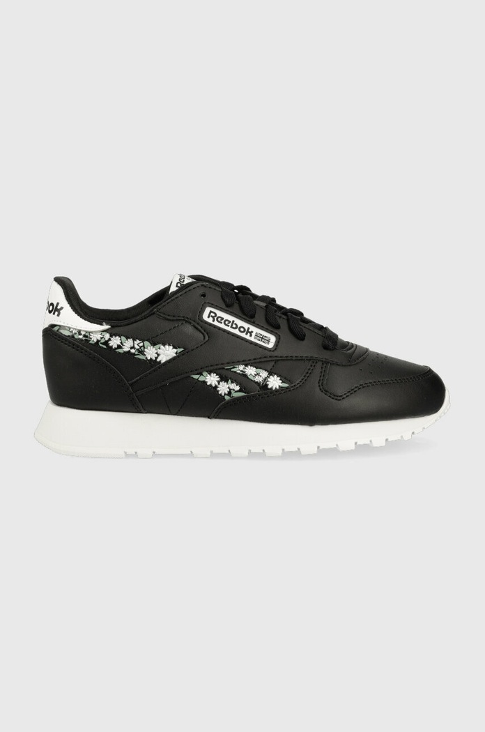 Dětské sneakers boty Reebok Classic CL LTHR imitace kůže černá HP9525