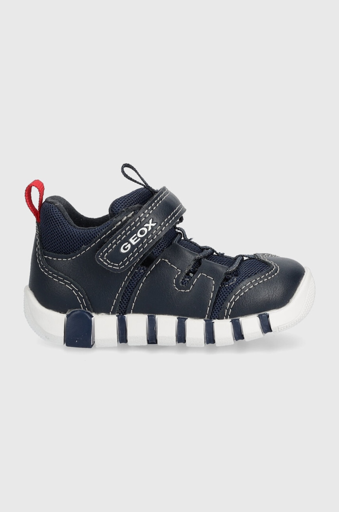 Geox półbuty dziecięce imitacja skóry licowej niebieski B3555B.0BC14