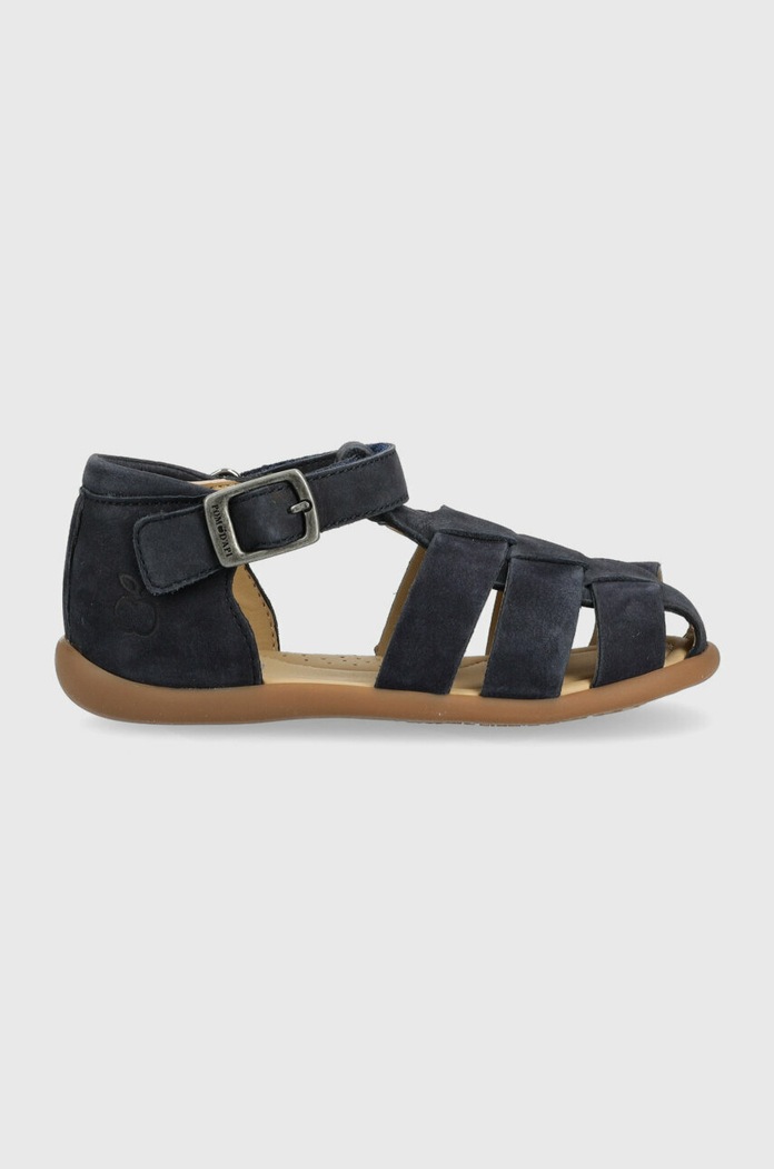 Pom D'api Sandale din piele intoarsa pentru copii bleumarin O1AJAS04R1.24.25