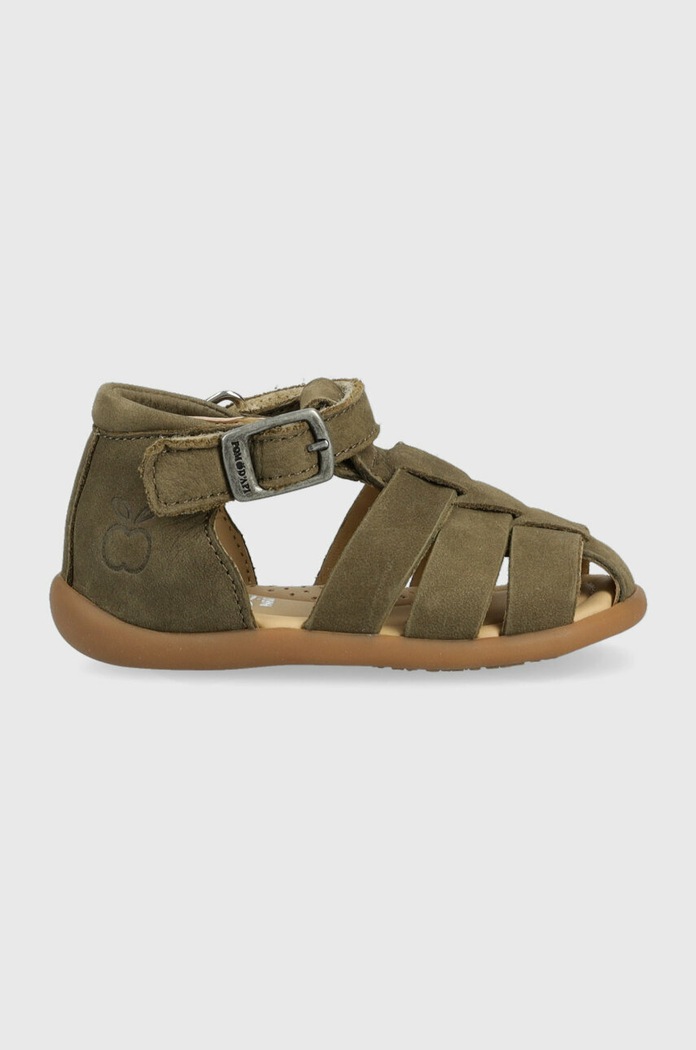 Pom D'api sandale din piele intoarsa pentru copii verde O1AJAS0401.18.23