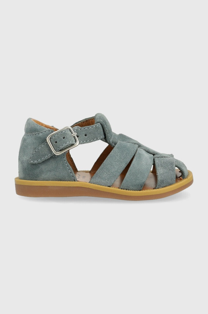 Pom D'api sandale din piele intoarsa pentru copii Produs pentru bebe albastru O1CJAE0402.19.23