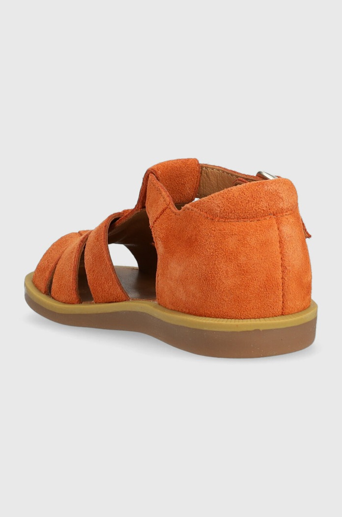 Αγορίστικα Παιδικά δερμάτινα σανδάλια Calvin Klein O1CJAE0404.24.27 πορτοκαλί