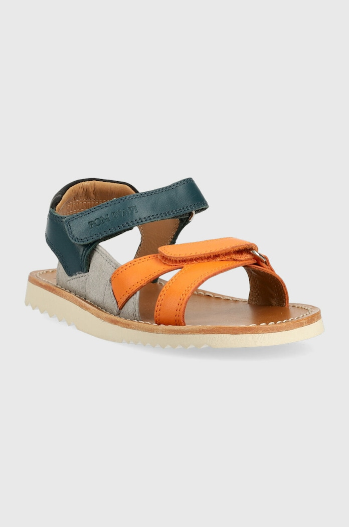 Pom D'api sandały skórzane dziecięce O1EBCK0403.28.30 multicolor SS23