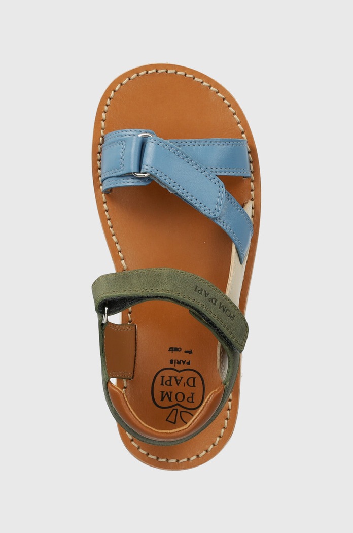 Pom D'api sandale din piele pentru copii multicolor O1EBDE0405.28.30