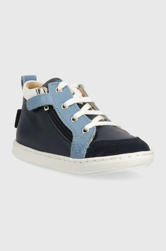 Dětské kožené polobotky Shoo Pom O4DBBK0402 námořnická modř SS23