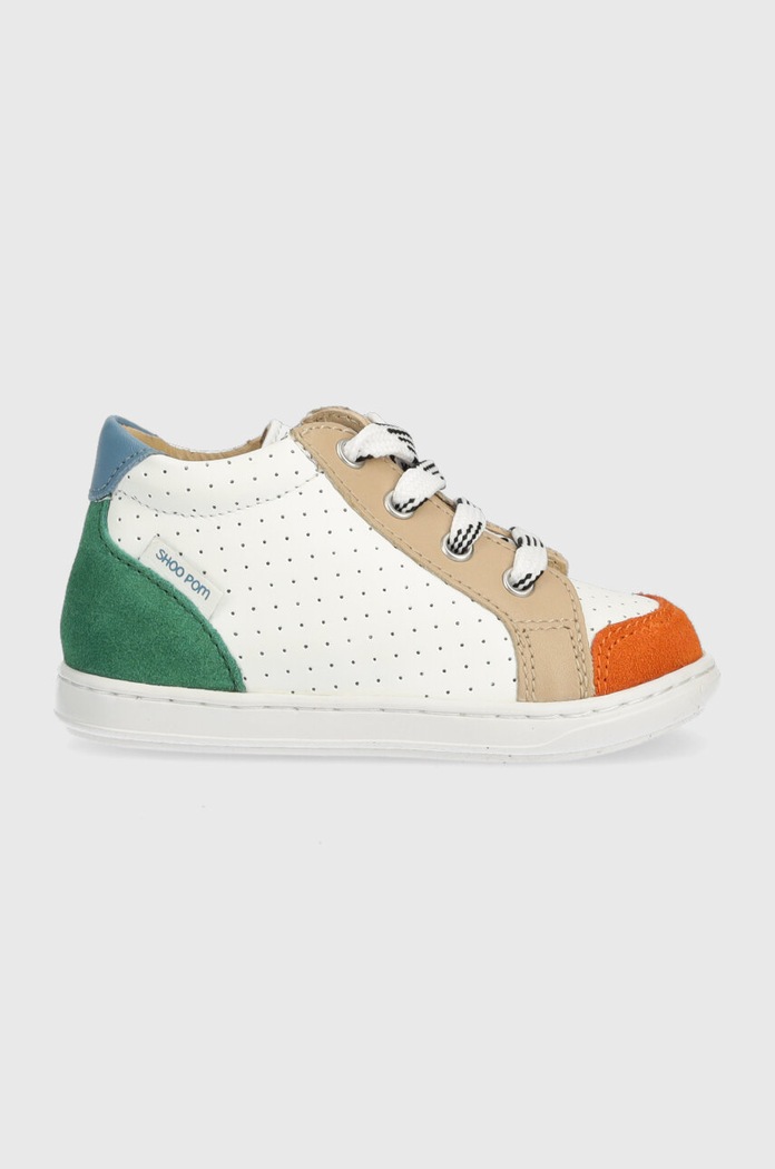 Dětské kožené sneakers boty Shoo Pom přírodní kůže bílá O4DTAA0401