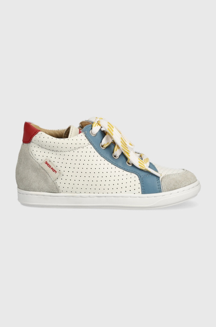 Dětské kožené sneakers boty Shoo Pom přírodní kůže šedá O4DTAD0402