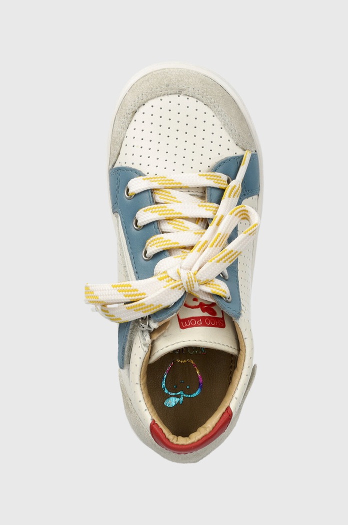 Dětské kožené sneakers boty Shoo Pom šedá O4DTAD0402