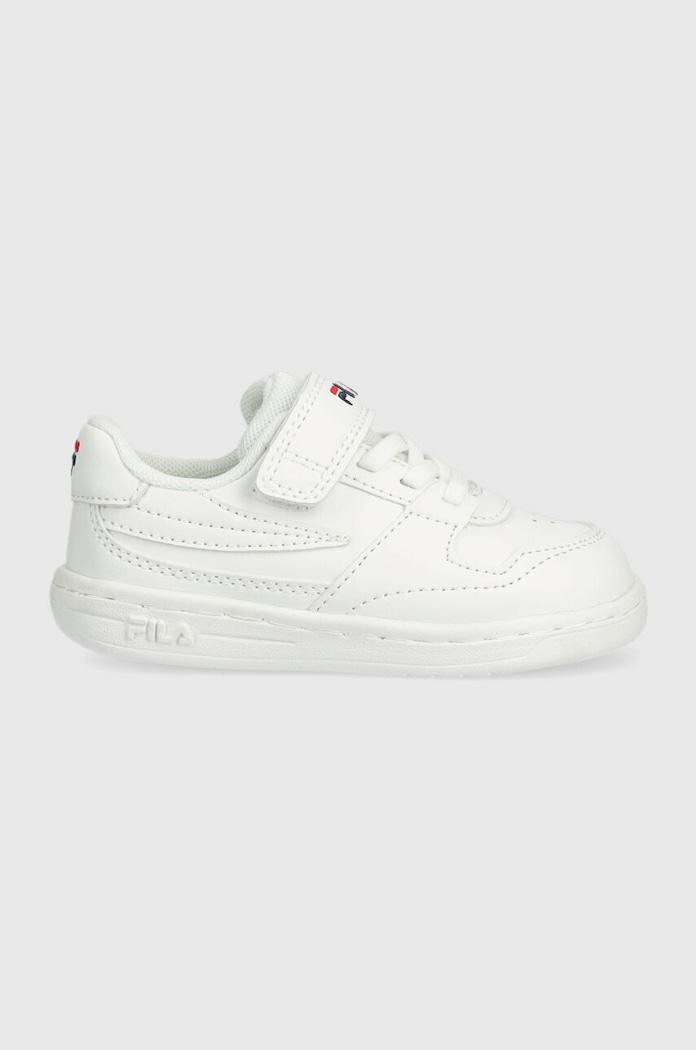Fila scarpe da ginnastica per bambini FXVENTUNO VELCRO finta pelle fiore bianco FFK0009
