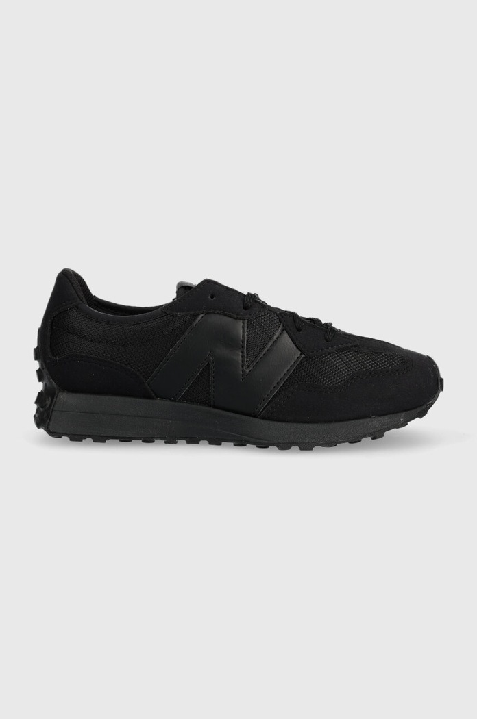 Dětské sneakers boty New Balance GS327CGW imitace semiše černá GS327