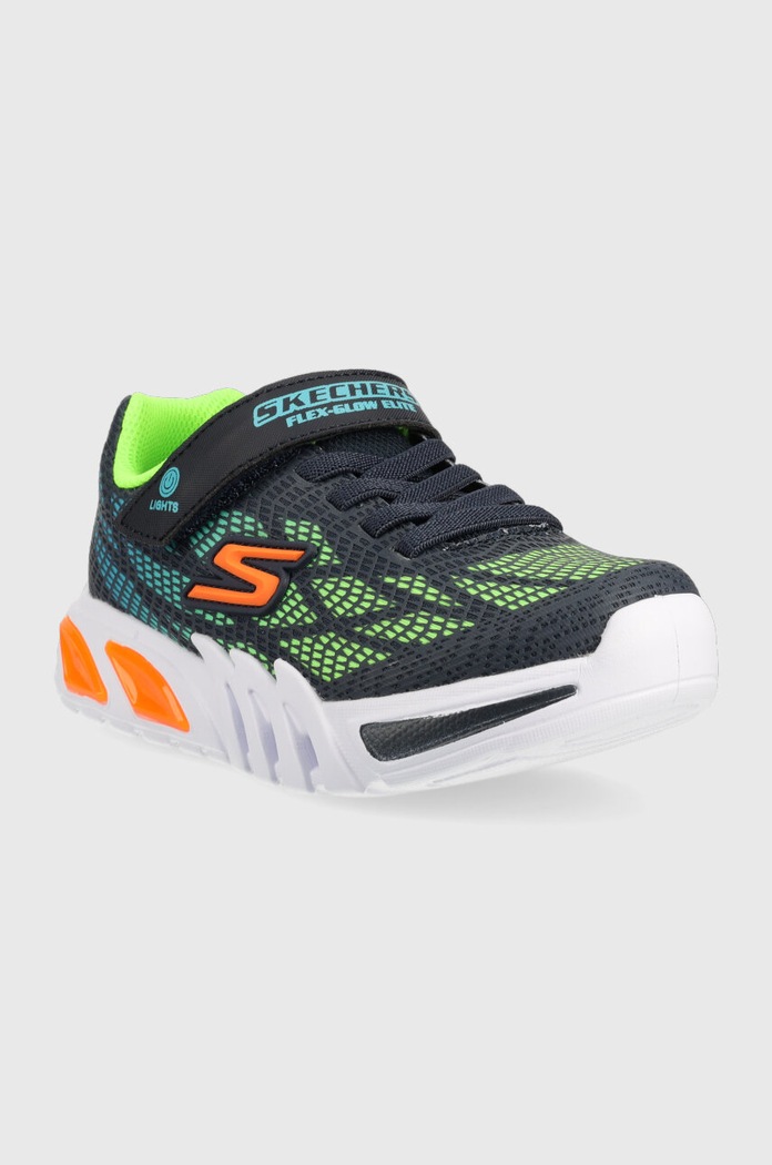 Skechers sneakers pentru copii Flex-Glow Elite Vorlo 400137L.PPYX bleumarin SS26