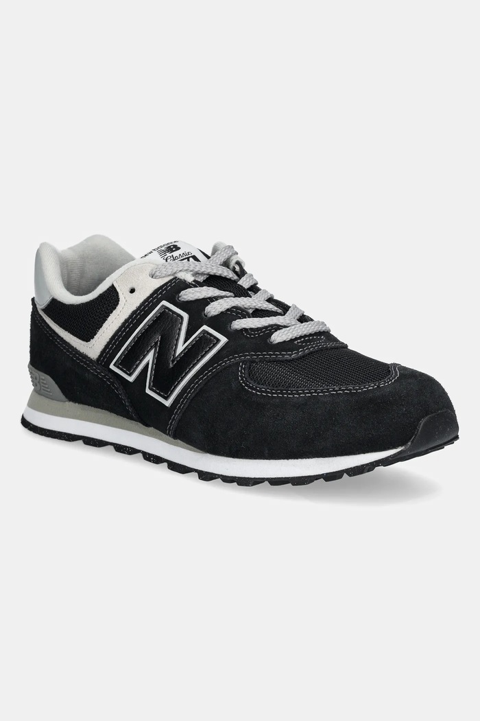New Balance scarpe da ginnastica per bambini GC574EVB pelle scamosciata nero GC574EVB