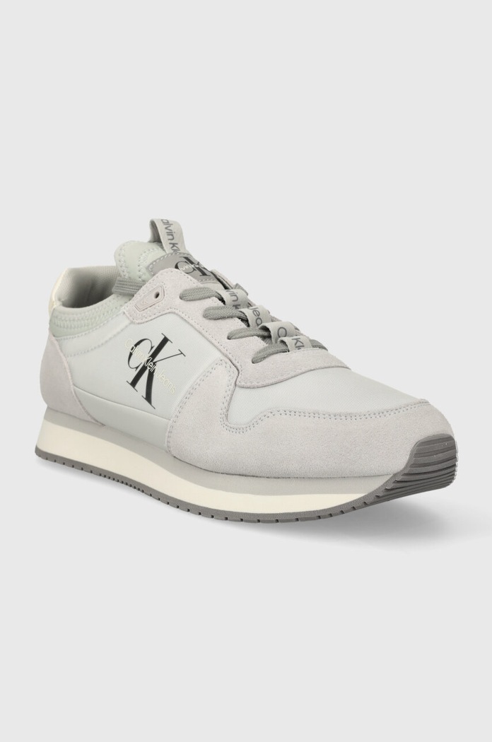 Tenisky Calvin Klein Jeans RUNNER SOCK LACEUP NY-LTH YM0YM00553 šedá AW24
