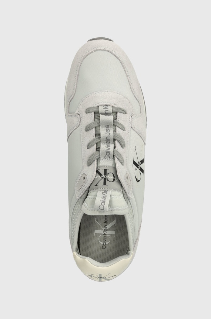 Tenisky Calvin Klein Jeans RUNNER SOCK LACEUP NY-LTH šedá YM0YM00553