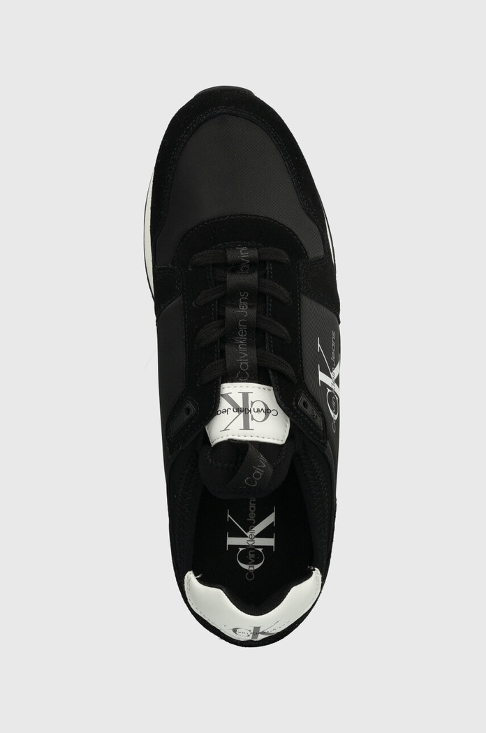 Sneakers Calvin Klein Jeans RUNNER SOCK LACEUP NY-LTH μαύρο YM0YM00553