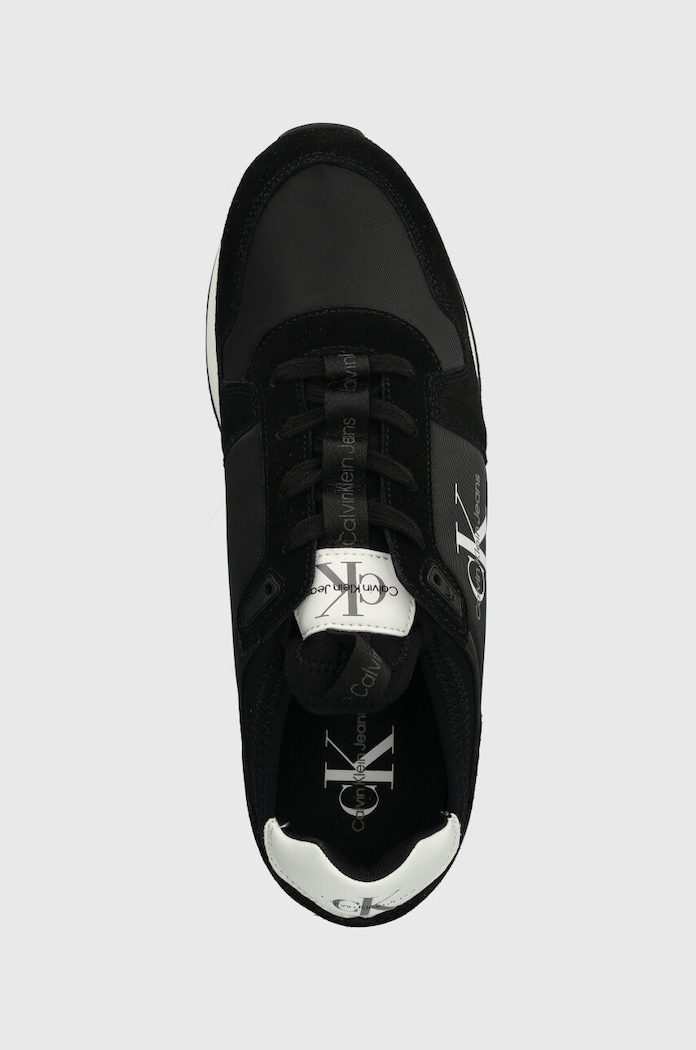 Sneakers Calvin Klein Jeans RUNNER SOCK LACEUP NY-LTH μαύρο YM0YM00553