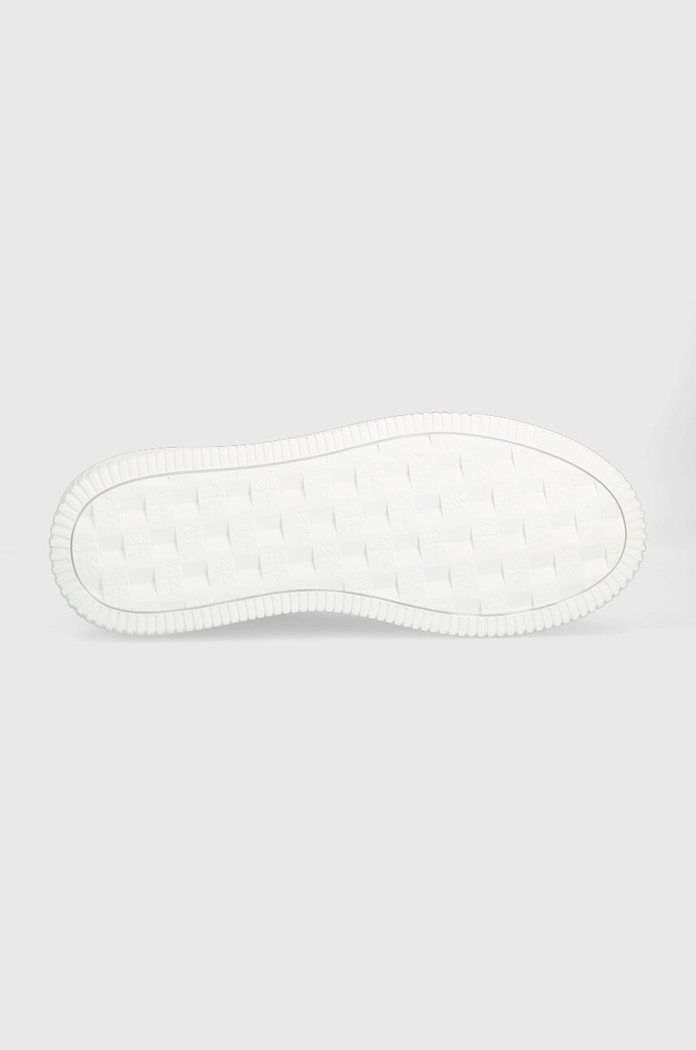 Calvin Klein Jeans sneakersy skórzane Chunky Capsule Monologo YM0YM00681 biały