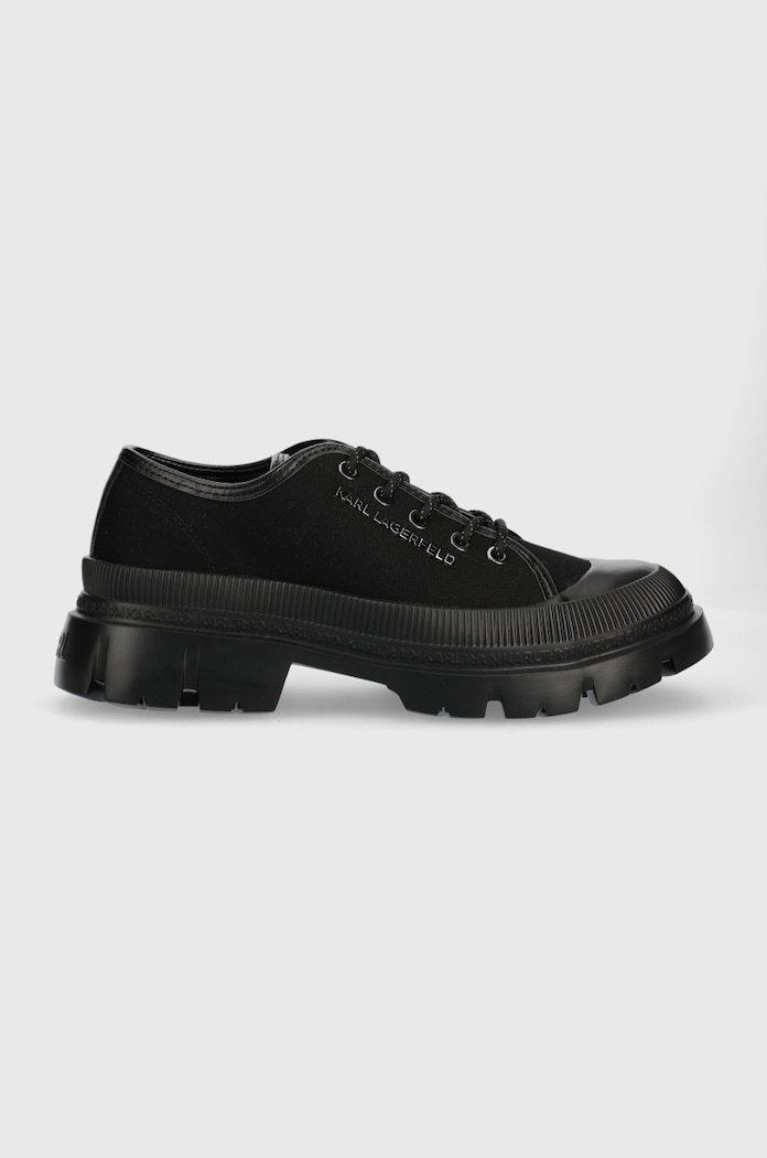 Tenisky Karl Lagerfeld TREKKA MENS přírodní kůže černá KL25211.90X