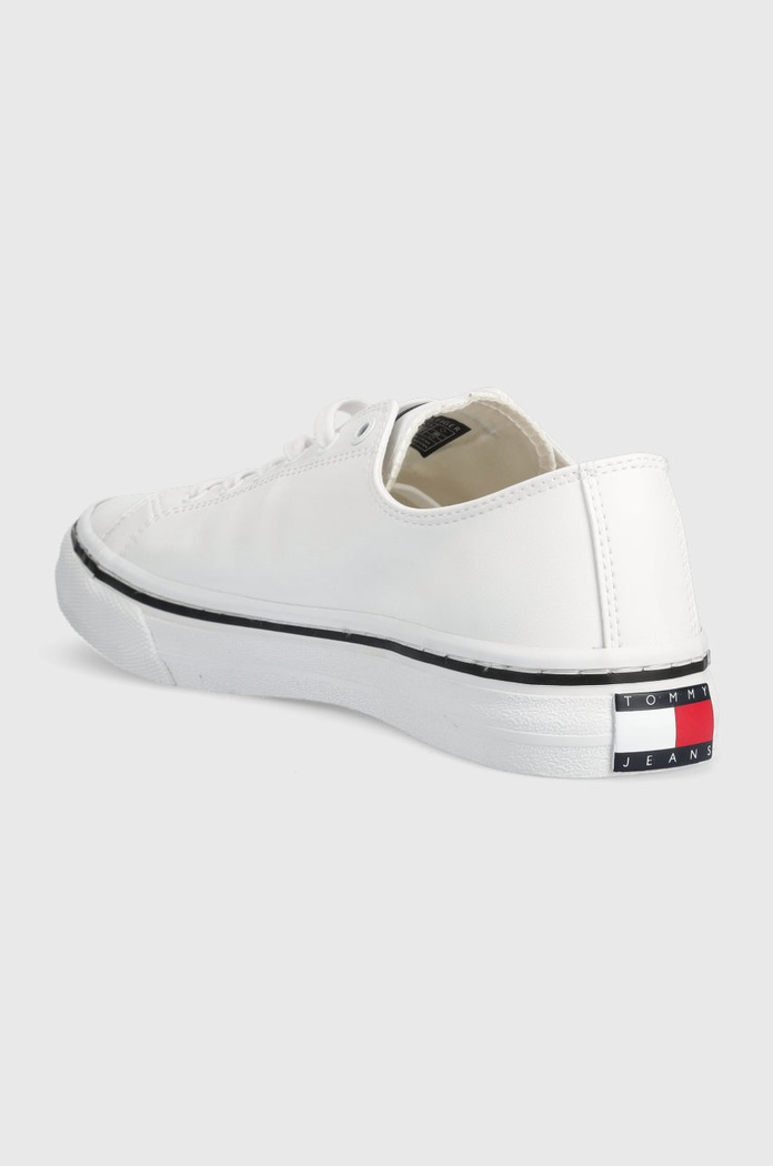 Boty Tenisky Tommy Jeans Leather Vulc Tjm Ess EM0EM01047 bílá