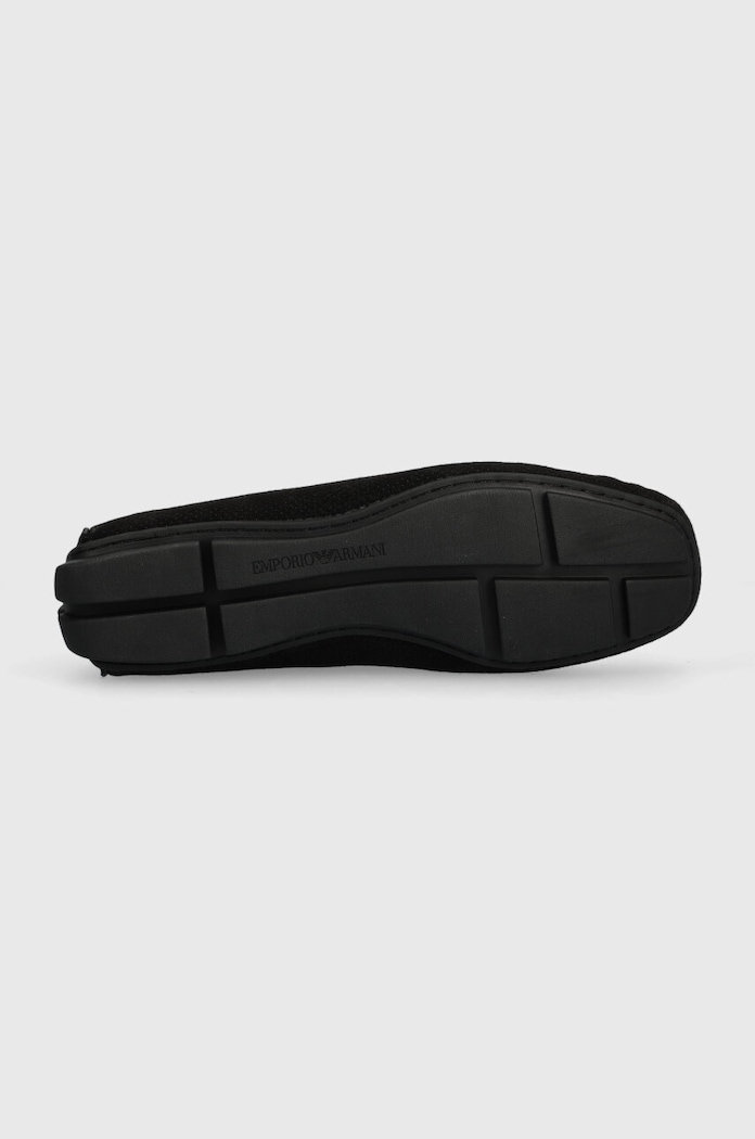 Emporio Armani mokasyny zamszowe X4B146.XN784.K001 czarny