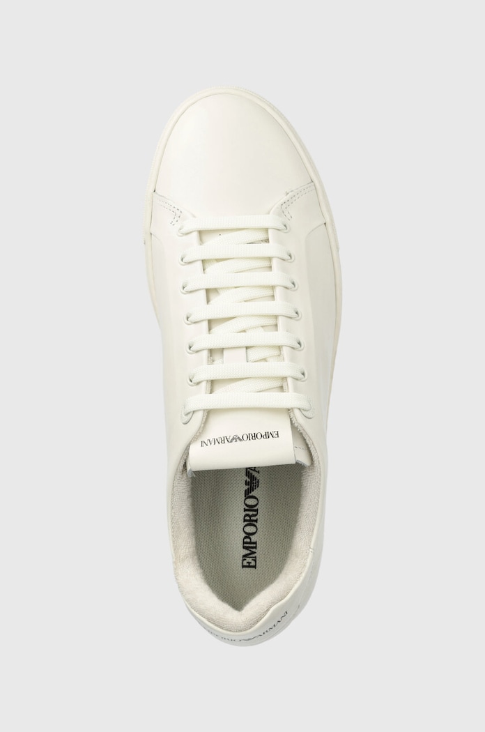 Emporio Armani sneakersy skórzane biały X4X598.XF662.00894