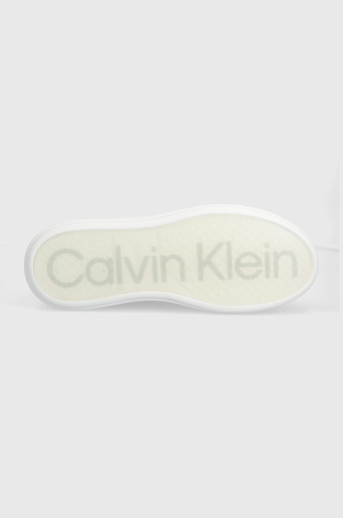 Кожени маратонки Calvin Klein LOW TOP LACE UP LTH HM0HM01016 бял