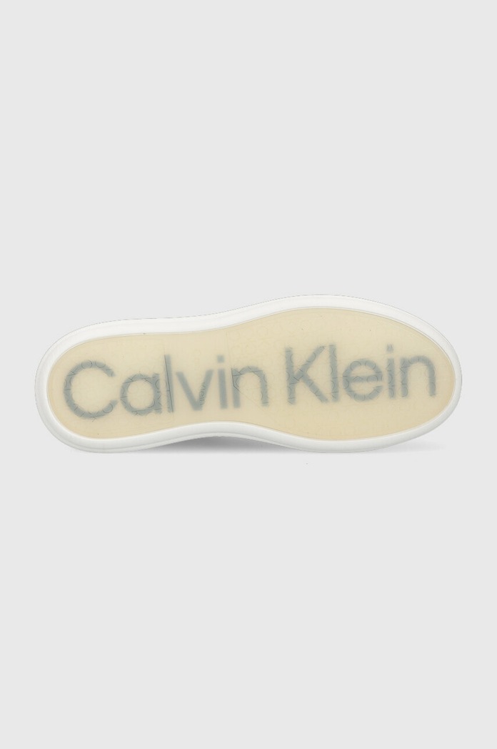 Calvin Klein sneakersy skórzane LOW TOP LACE UP LTH HM0HM01016 czarny