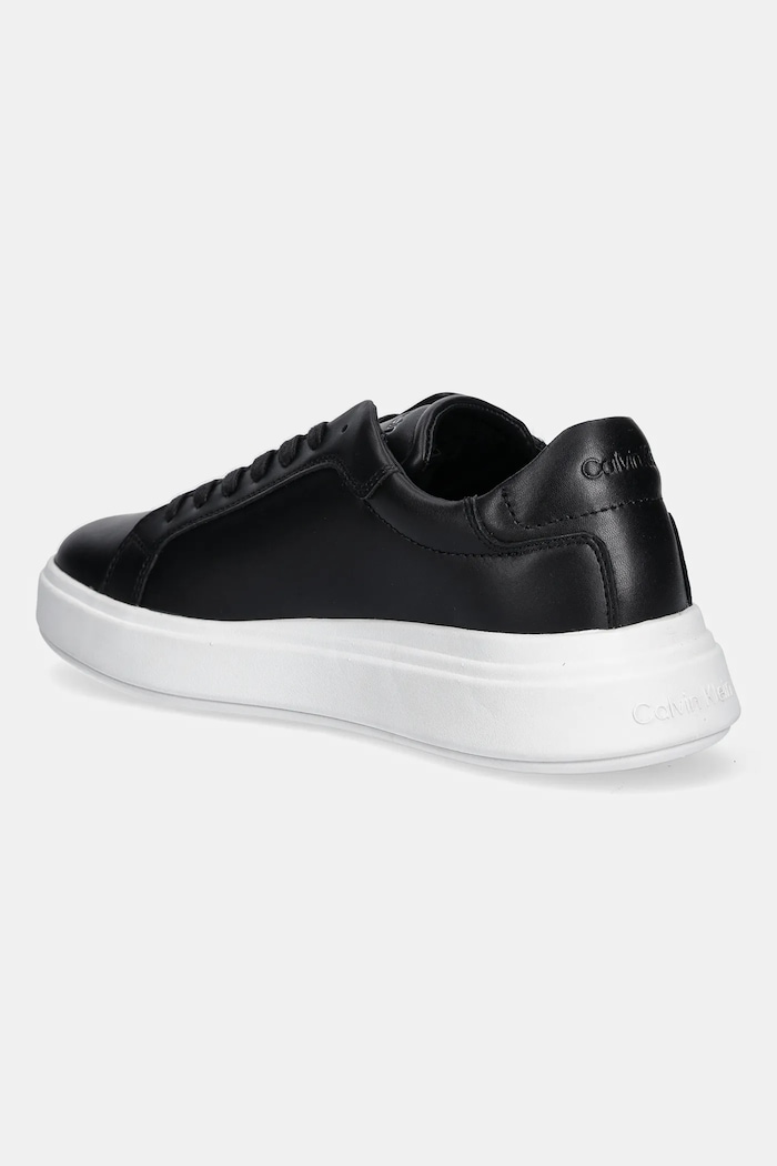 Παπούτσια Δερμάτινα sneakers Calvin Klein LOW TOP LACE UP LTH HM0HM01016 μαύρο