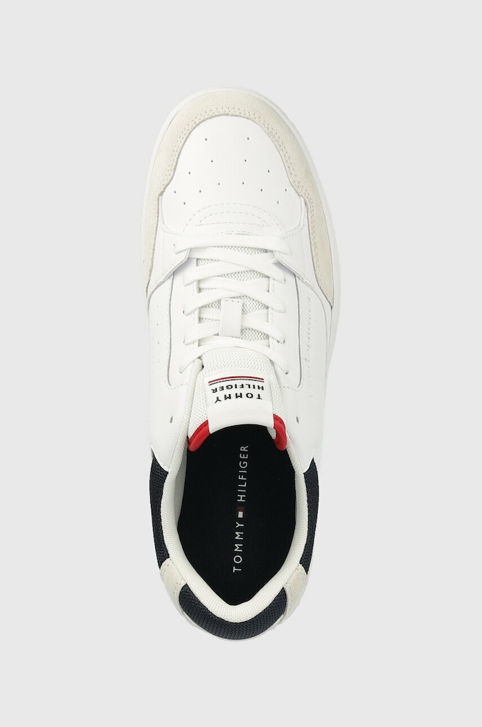 Sneakers Tommy Hilfiger TH BASKET CORE RWB λευκό FM0FM04730