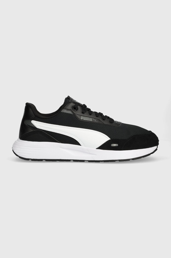 Кросівки Puma Runtamed імітація лицьової шкіри чорний 389236