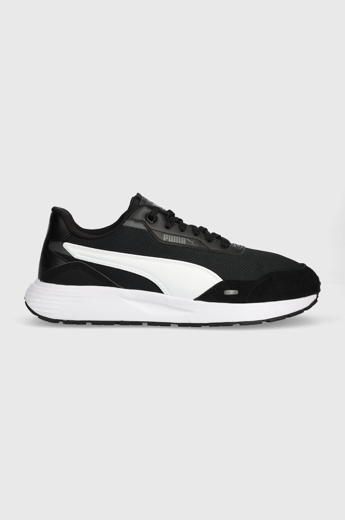 Кросівки Puma Runtamed імітація лицьової шкіри чорний 389236